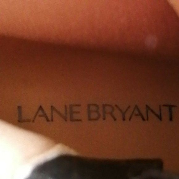 Lane Bryant Womens Ankle Bootie Black 10 Wide Block‎ Heel Side Zip Lace Up - Picture 8 of 10